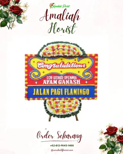 Bunga Papan Congratulation di Kasembon